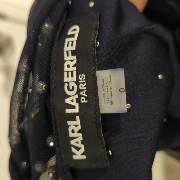 Karl Lagerfeld Pearl Bodice Dress - Picture 5 of 5